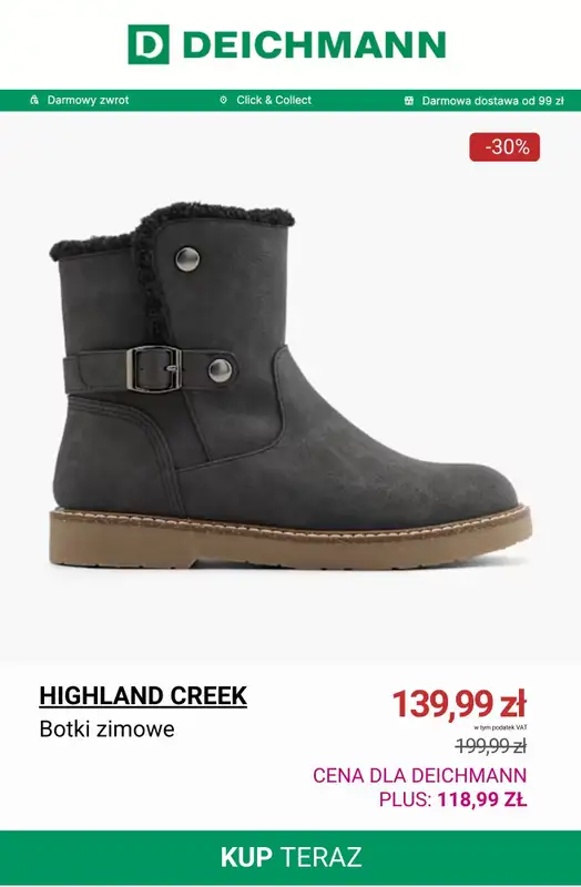 Deichmann - gazetka promocyjna Dodatkowe -15% na wyprzedaż tylko dla klientów DEICHMANN PLUS od piątku 09.01 do niedzieli 11.01 - strona 8