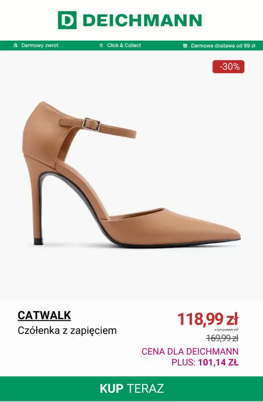 Deichmann - gazetka promocyjna Dodatkowe -15% na wyprzedaż tylko dla klientów DEICHMANN PLUS od piątku 09.01 do niedzieli 11.01 - strona 6