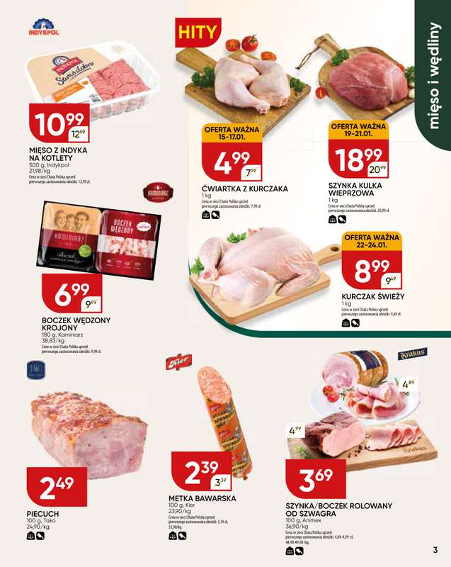 Chata Polska - gazetka promocyjna Gazetka od czwartku 15.01 do niedzieli 25.01 - strona 3