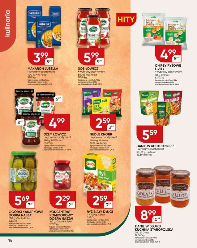 Chata Polska - gazetka promocyjna Gazetka od czwartku 15.01 do niedzieli 25.01 - strona 14