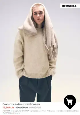 Bershka - gazetka promocyjna Bluzy i swetry męskie - PROMOCJE od niedzieli 11.01  - strona 6