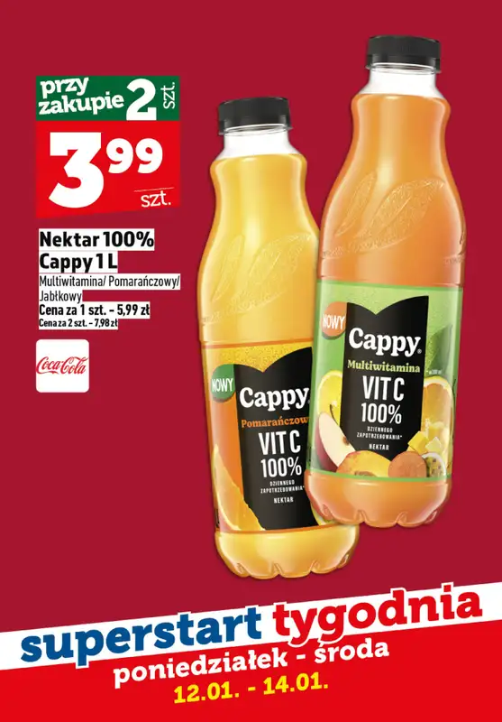 TOPAZ - gazetka promocyjna Superstart tygodnia od poniedziałku od poniedziałku 12.01 do środy 14.01 - strona 4