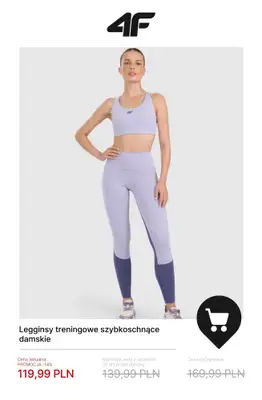 4F - gazetka promocyjna Do -50% na damskie ubrania treningowe od soboty 10.01  - strona 13