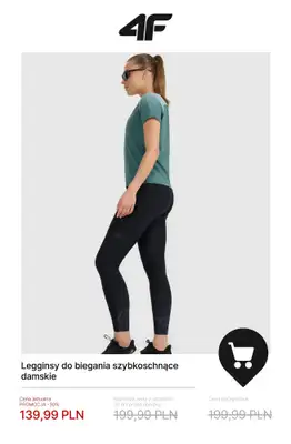4F - gazetka promocyjna Do -50% na damskie ubrania treningowe od soboty 10.01  - strona 5