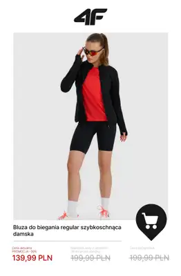 4F - gazetka promocyjna Do -50% na damskie ubrania treningowe od soboty 10.01  - strona 15