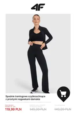 4F - gazetka promocyjna Do -50% na damskie ubrania treningowe od soboty 10.01  - strona 16