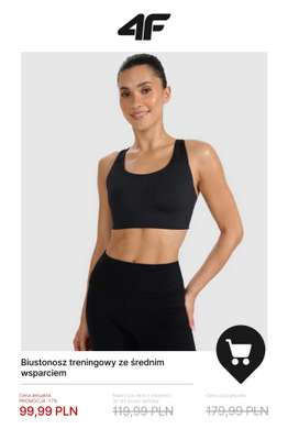 Biustonosz treningowy ze średnim wsparciem