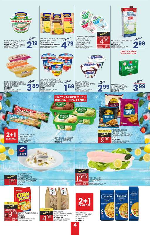Wafelek - gazetka promocyjna Gazetka od poniedziałku 12.01 do niedzieli 25.01 - strona 4