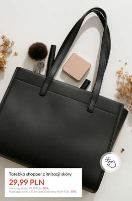 Torebka shopper z imitacji skóry