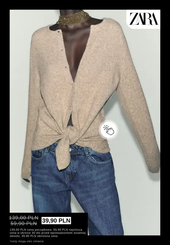 Zara - gazetka promocyjna Wyprzedaż: Swetry damskie od piątku 09.01  - strona 4