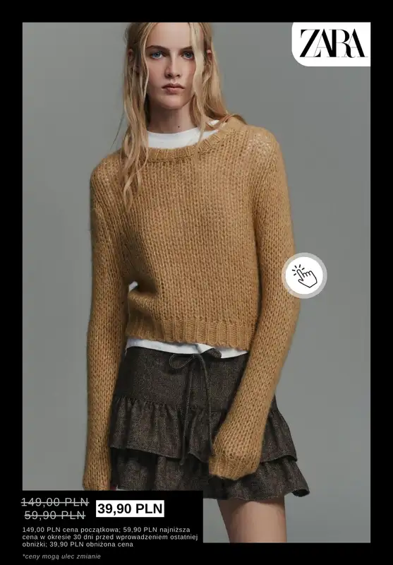 Zara - gazetka promocyjna Wyprzedaż: Swetry damskie od piątku 09.01  - strona 10