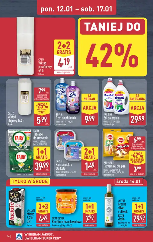 Aldi - gazetka promocyjna Pełny katalog! od poniedziałku 12.01 do soboty 17.01 - strona 14