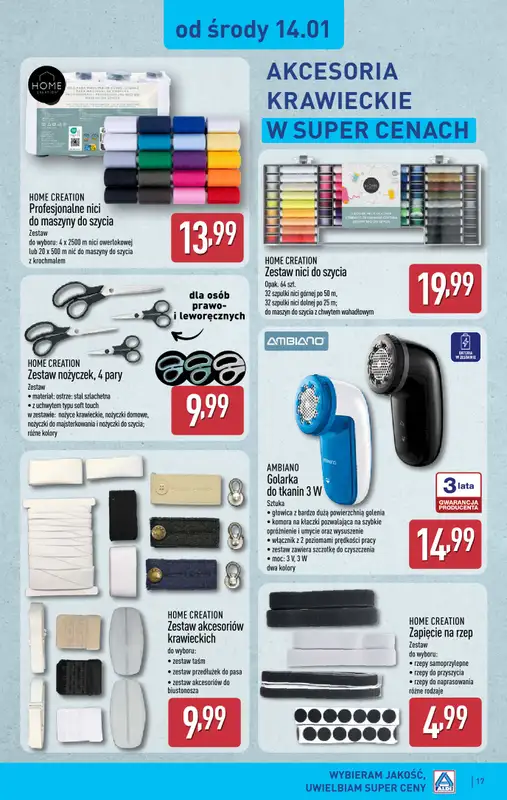 Aldi - gazetka promocyjna Pełny katalog! od poniedziałku 12.01 do soboty 17.01 - strona 17