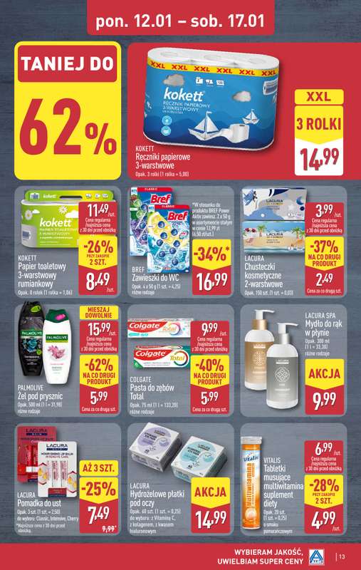 Aldi - gazetka promocyjna Pełny katalog! od poniedziałku 12.01 do soboty 17.01 - strona 13