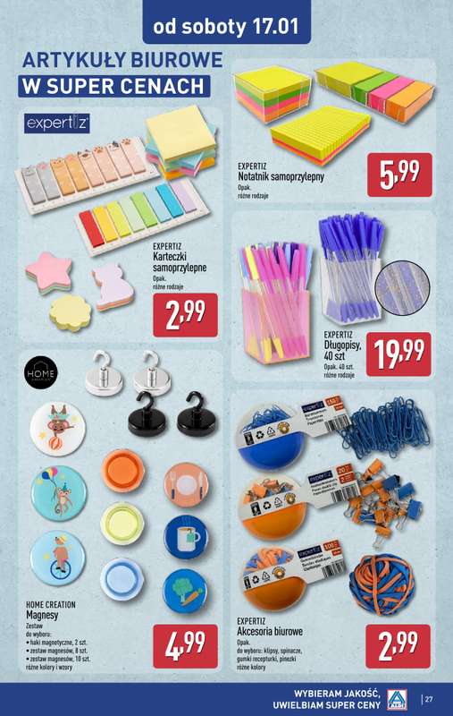 Aldi - gazetka promocyjna Pełny katalog! od poniedziałku 12.01 do soboty 17.01 - strona 27