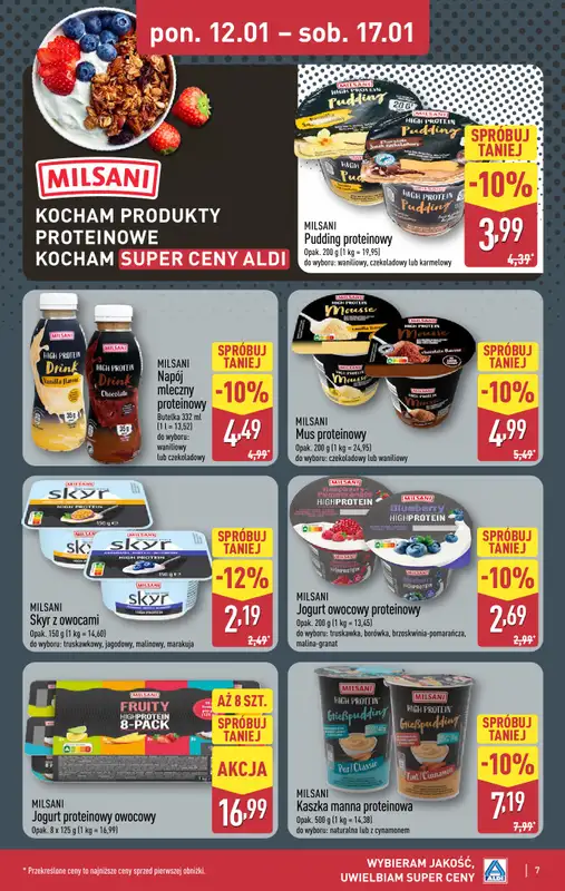 Aldi - gazetka promocyjna Pełny katalog! od poniedziałku 12.01 do soboty 17.01 - strona 7
