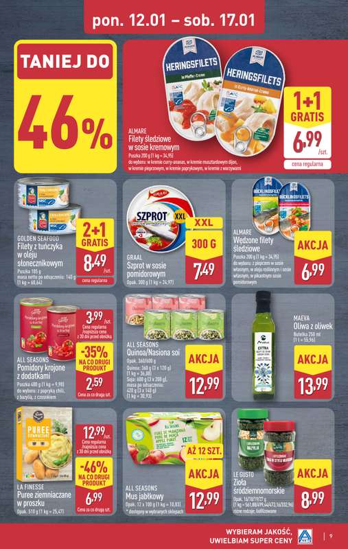 Aldi - gazetka promocyjna Pełny katalog! od poniedziałku 12.01 do soboty 17.01 - strona 9