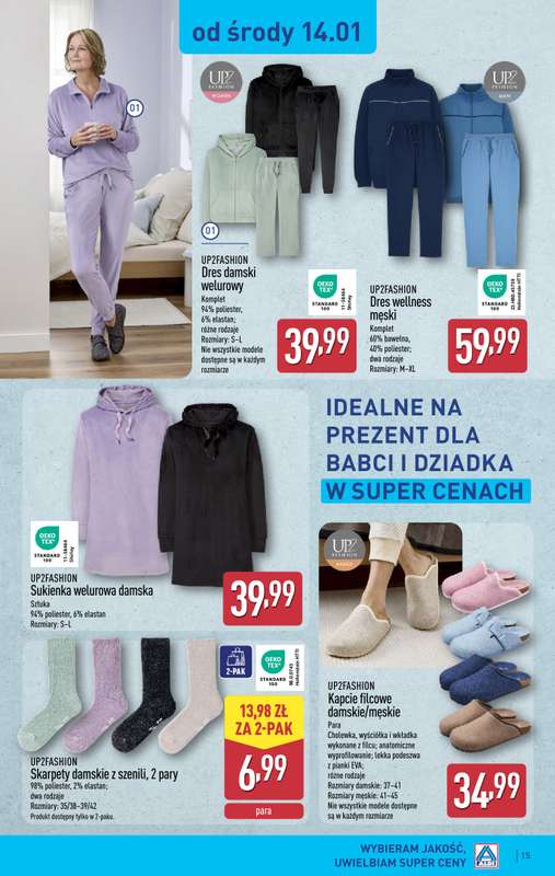Aldi - gazetka promocyjna Pełny katalog! od poniedziałku 12.01 do soboty 17.01 - strona 15