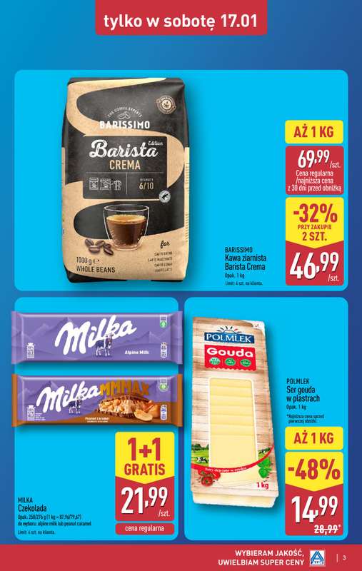 Aldi - gazetka promocyjna Weekend super cen w Aldi! od czwartku 15.01 do soboty 17.01 - strona 3