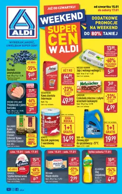 Aldi - gazetka promocyjna Weekend super cen w Aldi! od czwartku 15.01 do soboty 17.01
