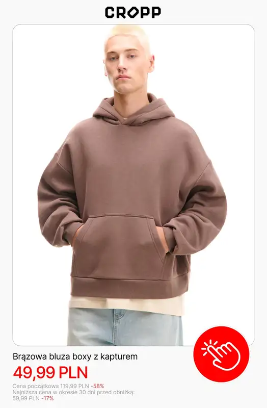 Cropp - gazetka promocyjna Bluzy męskie w supercenach od soboty 10.01  - strona 4