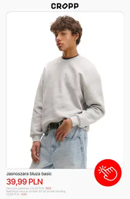 Cropp - gazetka promocyjna Bluzy męskie w supercenach od soboty 10.01  - strona 2