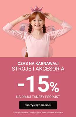 Smyk - gazetka promocyjna Czas na karnawał! -15% na drugi tańszy produkt od piątku 09.01 do wtorku 20.01