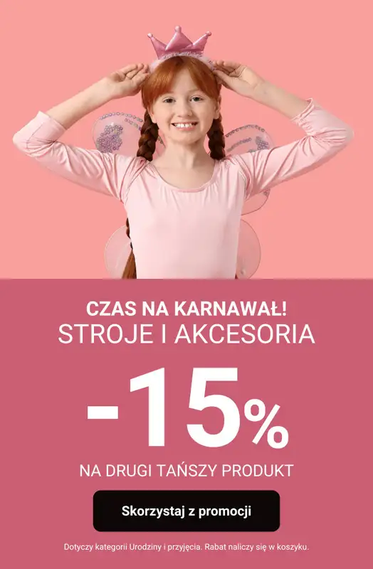 Smyk - gazetka promocyjna Czas na karnawał! -15% na drugi tańszy produkt  