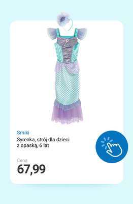 Syrenka, strój dla dzieci z opaską, 6 lat