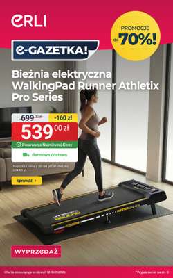 ERLI - gazetka promocyjna ZADBAJ O SIEBIE - tanio i zdrowo z ERLI! od poniedziałku 12.01 do niedzieli 18.01