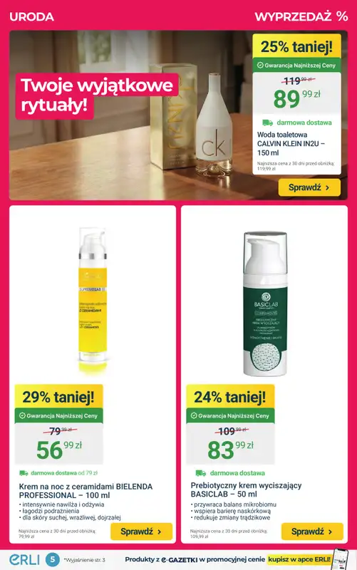 ERLI - gazetka promocyjna ZADBAJ O SIEBIE - tanio i zdrowo z ERLI! od poniedziałku 12.01 do niedzieli 18.01 - strona 5