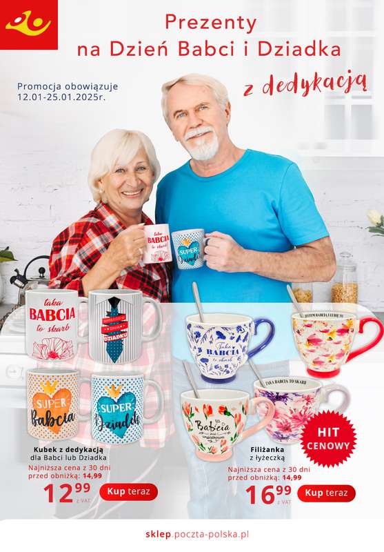 Poczta Polska - gazetka promocyjna Gazetka od poniedziałku 12.01 do niedzieli 25.01