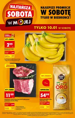Biedronka - gazetka promocyjna Najtańsza sobota od soboty 10.01 do soboty 10.01