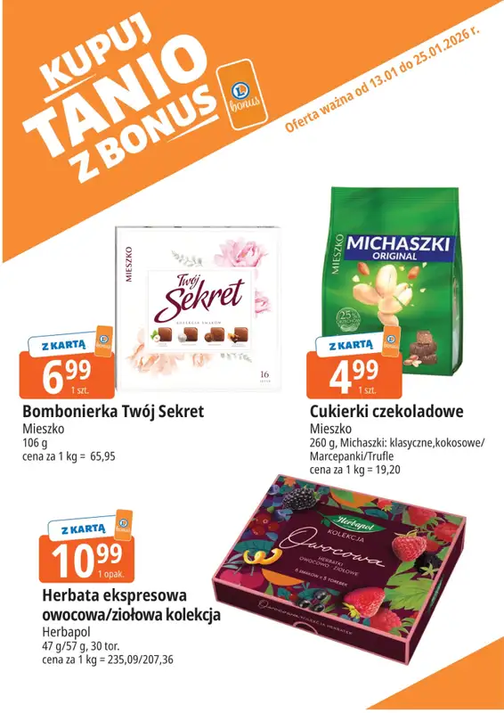 Leclerc - gazetka promocyjna Oferta E.Leclerc I Bonus skanujesz, kasę zyskujesz od wtorku 13.01 do niedzieli 25.01 - strona 9