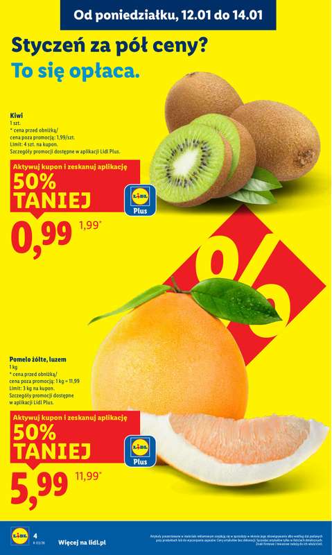 Lidl - gazetka promocyjna Oferta od poniedziałku od poniedziałku 12.01 do środy 14.01 - strona 4