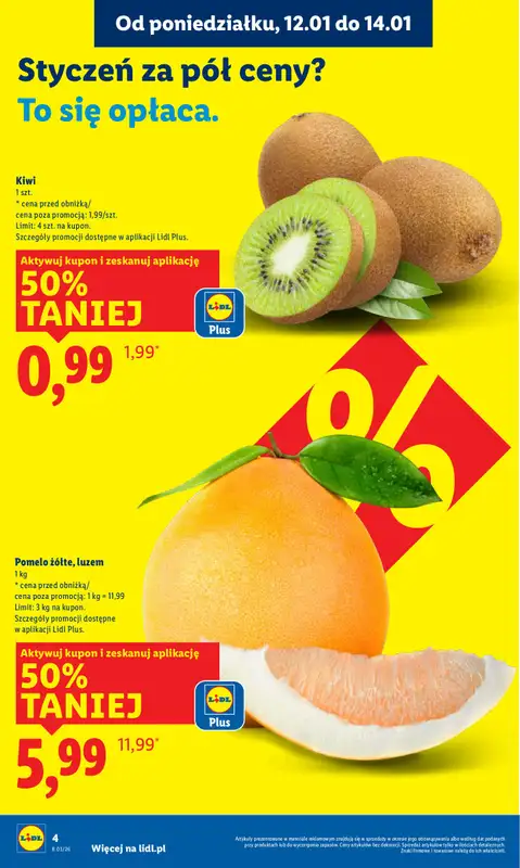 Lidl - gazetka promocyjna Oferta od poniedziałku od poniedziałku 12.01 do środy 14.01 - strona 4