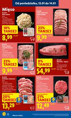 Lidl - gazetka promocyjna Oferta od poniedziałku od poniedziałku 12.01 do środy 14.01 - strona 40