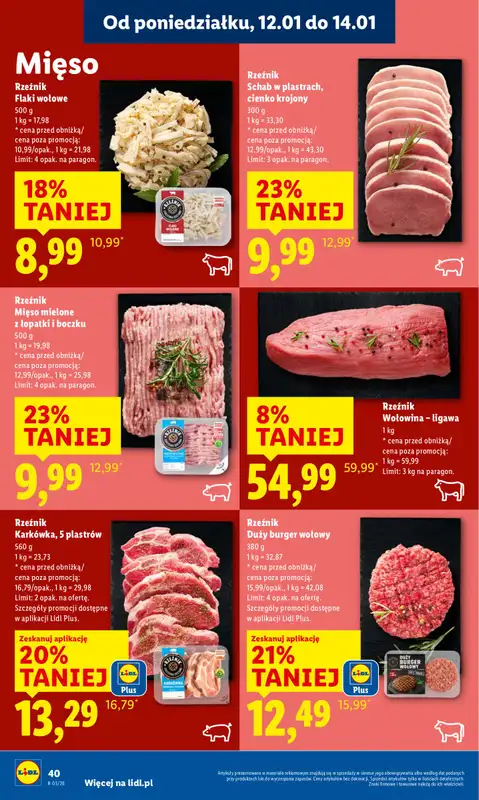 Lidl - gazetka promocyjna Oferta od poniedziałku od poniedziałku 12.01 do środy 14.01 - strona 40