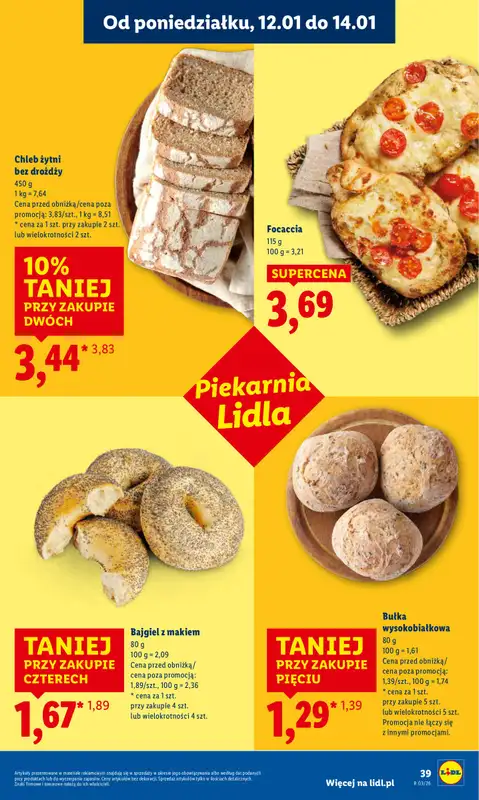 Lidl - gazetka promocyjna Oferta od poniedziałku od poniedziałku 12.01 do środy 14.01 - strona 39