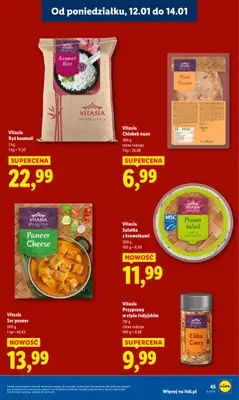 Lidl - gazetka promocyjna Oferta od poniedziałku od poniedziałku 12.01 do środy 14.01 - strona 45