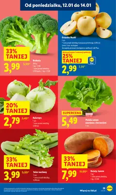 Lidl - gazetka promocyjna Oferta od poniedziałku od poniedziałku 12.01 do środy 14.01 - strona 19