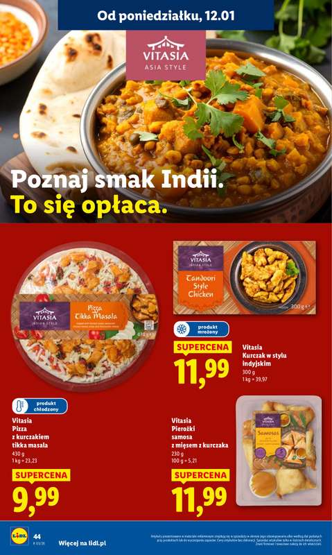 Lidl - gazetka promocyjna Oferta od poniedziałku od poniedziałku 12.01 do środy 14.01 - strona 44