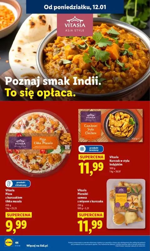 Lidl - gazetka promocyjna Oferta od poniedziałku od poniedziałku 12.01 do środy 14.01 - strona 44