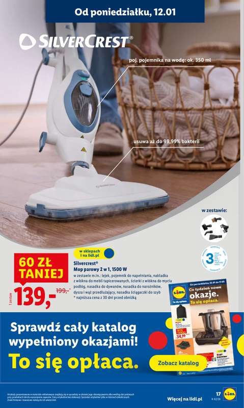 Lidl - gazetka promocyjna Oferta od poniedziałku od poniedziałku 12.01 do środy 14.01 - strona 17