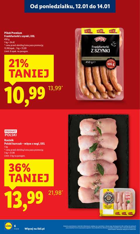 Lidl - gazetka promocyjna Oferta od poniedziałku od poniedziałku 12.01 do środy 14.01 - strona 6