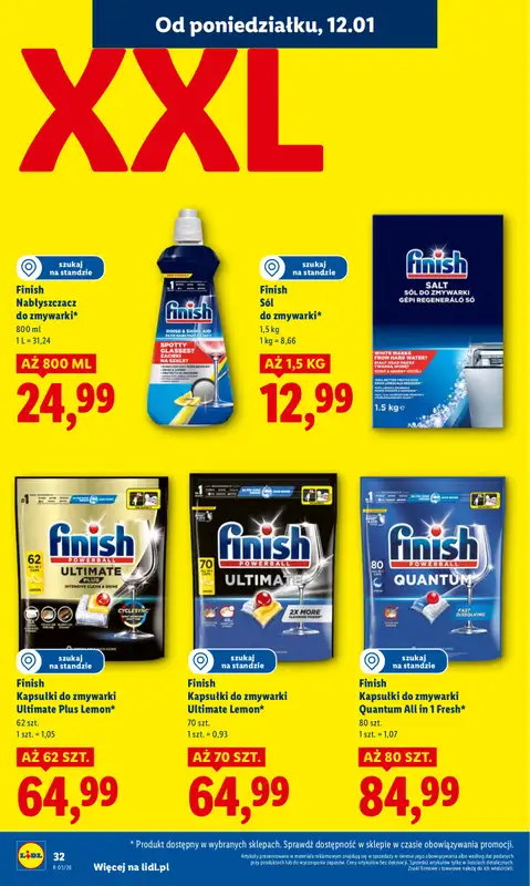 Lidl - gazetka promocyjna Oferta od poniedziałku od poniedziałku 12.01 do środy 14.01 - strona 32