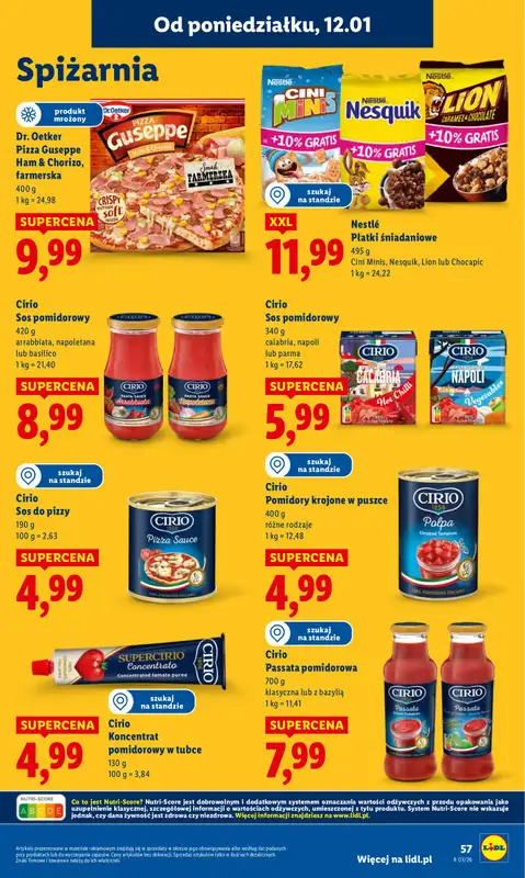 Lidl - gazetka promocyjna Oferta od poniedziałku od poniedziałku 12.01 do środy 14.01 - strona 57
