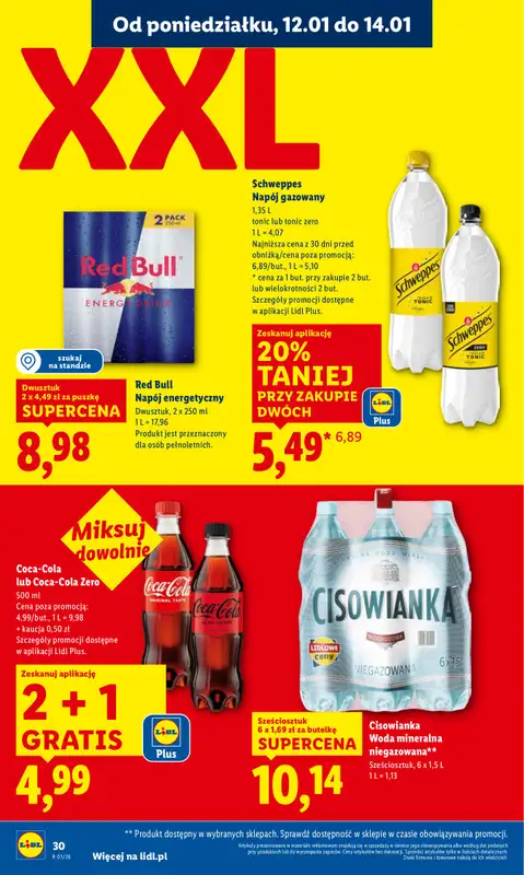 Lidl - gazetka promocyjna Oferta od poniedziałku od poniedziałku 12.01 do środy 14.01 - strona 30