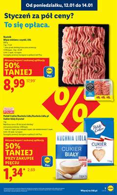 Lidl - gazetka promocyjna Oferta od poniedziałku od poniedziałku 12.01 do środy 14.01 - strona 3