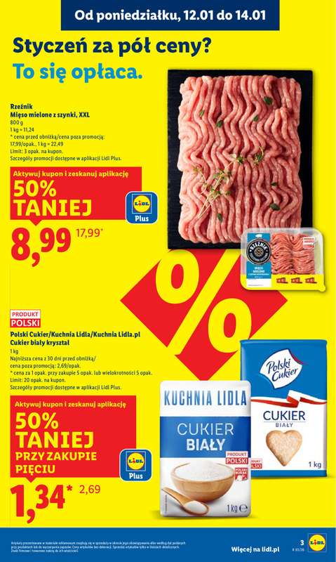 Lidl - gazetka promocyjna Oferta od poniedziałku od poniedziałku 12.01 do środy 14.01 - strona 3
